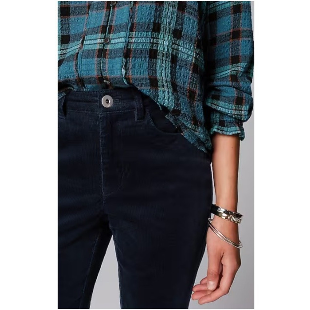 J. Jill Women's Navy Blue High Rise Corduroy Bootcut Jeans Size 22 NWOT - Picture 3 of 8